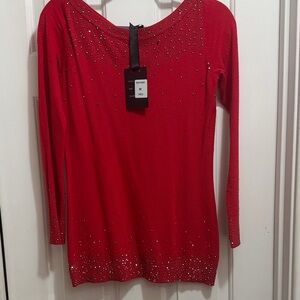 Elegant Red Women's Top